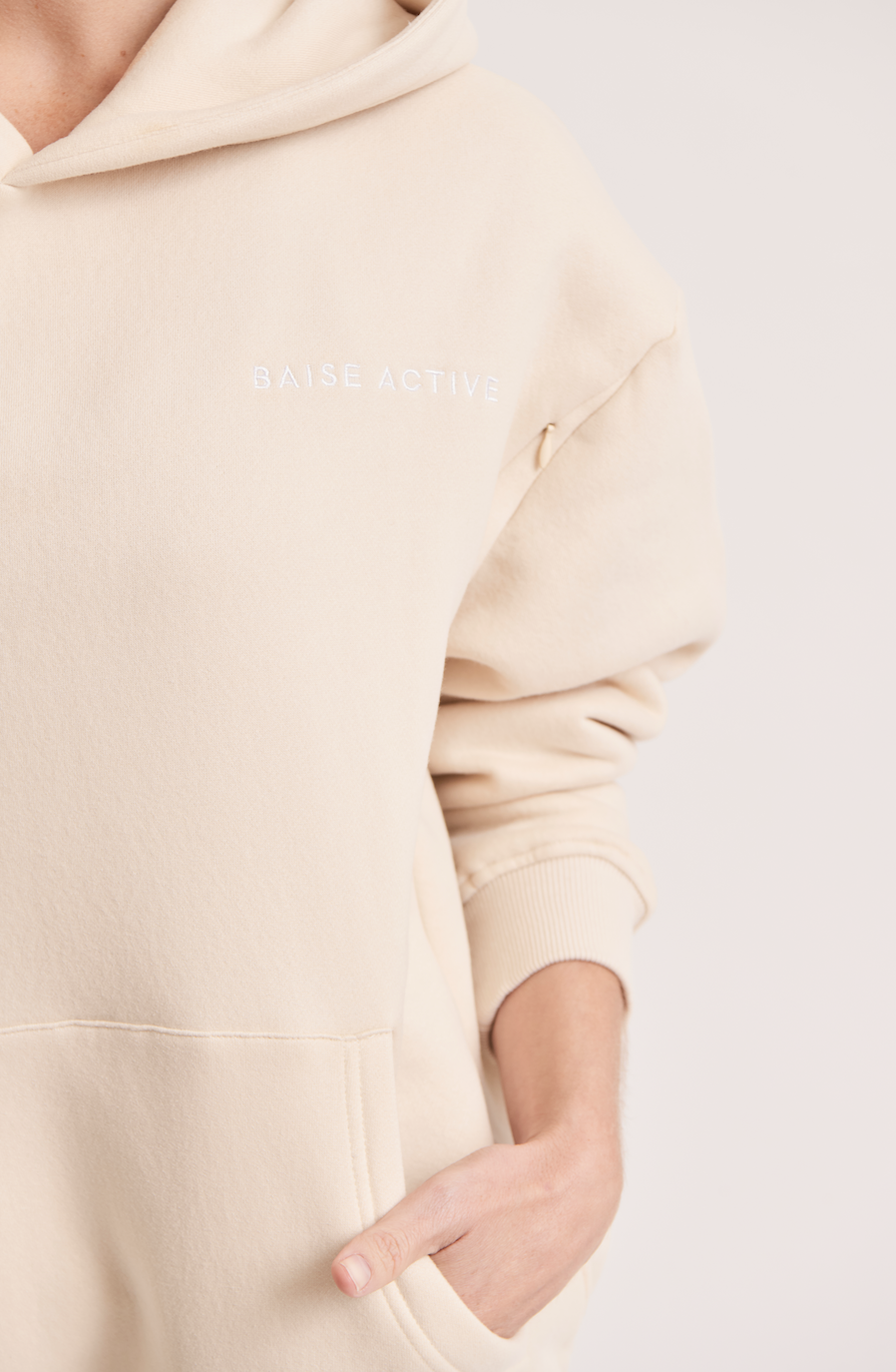 Stone Beige Breastfeeding Hoodie
