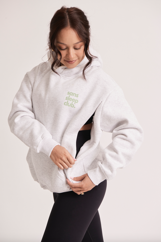 Marble Grey Breastfeeding Hoodie