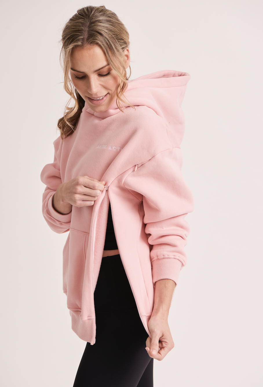 Baby Pink Breastfeeding Hoodie